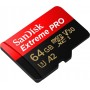 Card de Memorie MicroSDXC  SanDisk Extreme PLUS, 64GB, Clasa 10, R/W speed: up to 100MB/s/ 90MB/s, include adaptor SD (pentru te