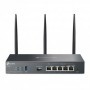 "Omada AX3000 Wi-Fi 6 Gigabit VPN Router PORT: 1× Gigabit SFP WAN/LAN Port, 1× Gigabit RJ45 WAN Port, 4× Gigabit WAN/LAN RJ45 Po