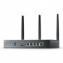 "Omada AX3000 Wi-Fi 6 Gigabit VPN Router PORT: 1× Gigabit SFP WAN/LAN Port, 1× Gigabit RJ45 WAN Port, 4× Gigabit WAN/LAN RJ45 Po