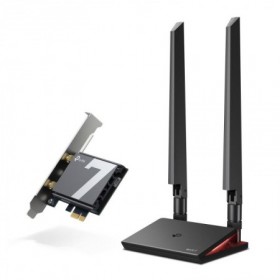 BE9300 Tri-Band Wi-Fi 7 Bluetooth PCI Express Adapter SPEED: 5760 Mbps at 6 GHz + 2880 Mbps at 5 GHz + 688 Mbps at 2.4 GHz SPEC: