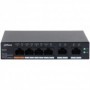 DAHUA 6 port Managed Desktop switch, CS4006-4ET-60, Interfata: Port 1-4: 4 × RJ-45 10/100 Mbps (PoE) Port 5-6: 2 × RJ-45 10/100/