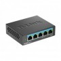 D-LINK DMS-105 UNMANAGED SWITCH 5 PORT, Interfata: 5 x 10/100Mbps/1G/2.5G, Auto MDI/MDIX, CAPACITATE SWITCH: 25gBPS, Packet Forw