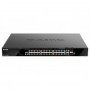 Switch D-Link DGS-1520-28MP, 28 porturi Gigabit,24 x 10/100/1000Base-T, 2 x 10GBase-T, 2 x 10G SFP+, Switching Capacity: 128 Gbp