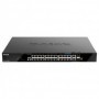 Switch D-Link DGS-1520-28MP, 28 porturi Gigabit,24 x 10/100/1000Base-T, 2 x 10GBase-T, 2 x 10G SFP+, Switching Capacity: 128 Gbp