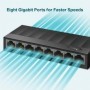 Switch TP-LINK LS1008G, 8 port, 10/100/1000 Mbps