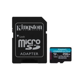 Card de Memorie MicroSDXC Kingston Canvas GO Plus 256GB Adaptor SD Class 10