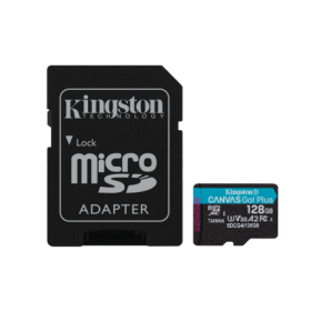 Carde de Memorie MicroSDXC Kingston Canvas GO PLUS 128GB Adaptor SD Class 10