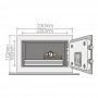 YaleSeif standard mini cu cifru Yale YSV/170/DB1