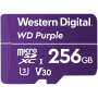 MicroSDXC Card WD Purple SC QD101 Ultra Endurance 256GB, SDA 6.0, Speed Class 10, TBW 128